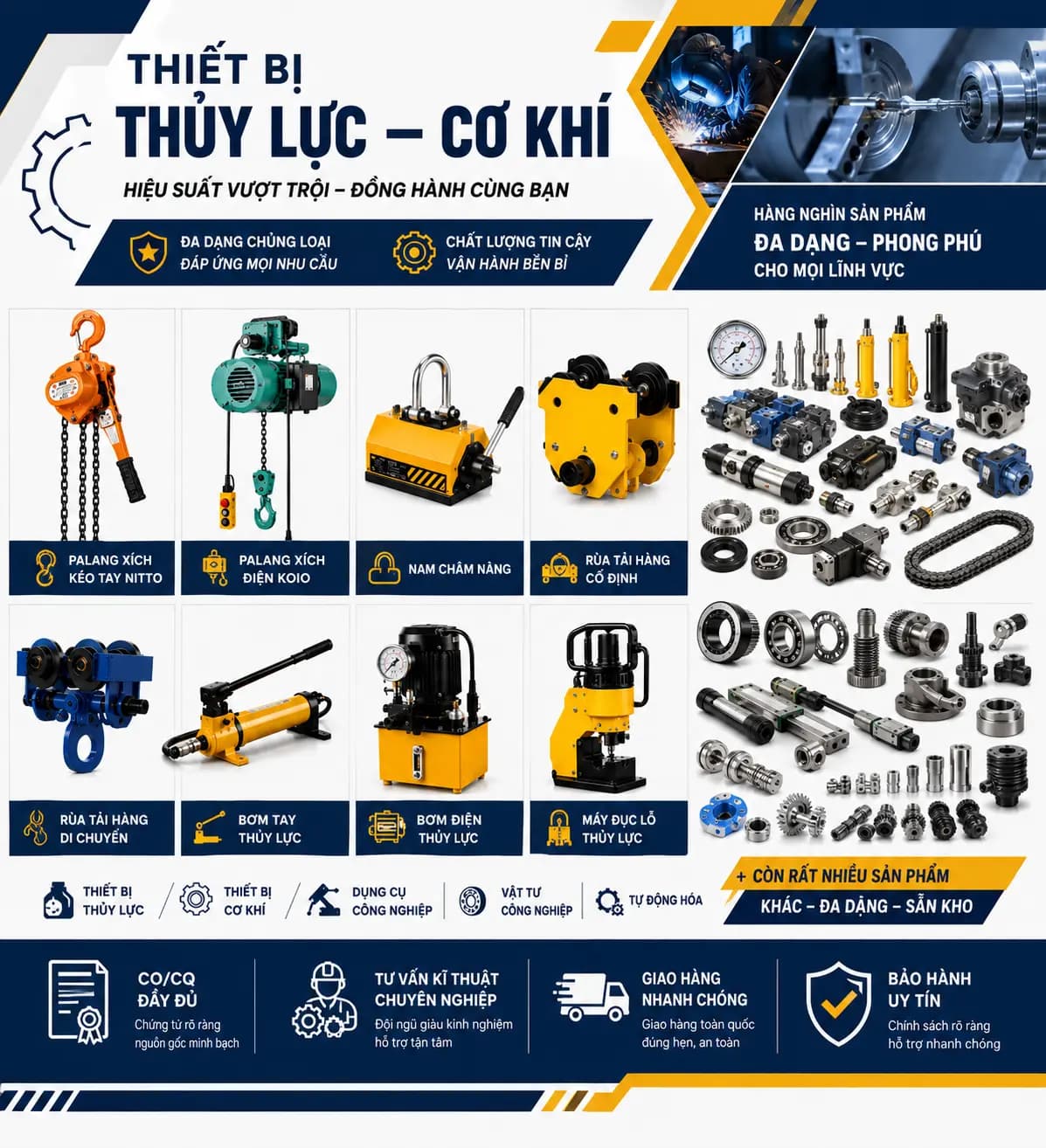 Thiết bị thuỷ lực & cơ khí công nghiệp HG Kikai