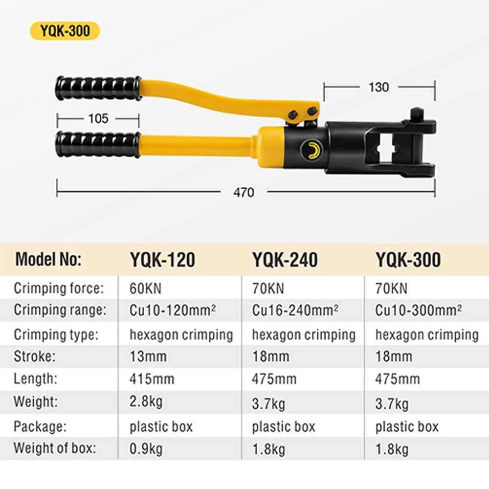 Kìm bấm cốt thủy lực YQK-300