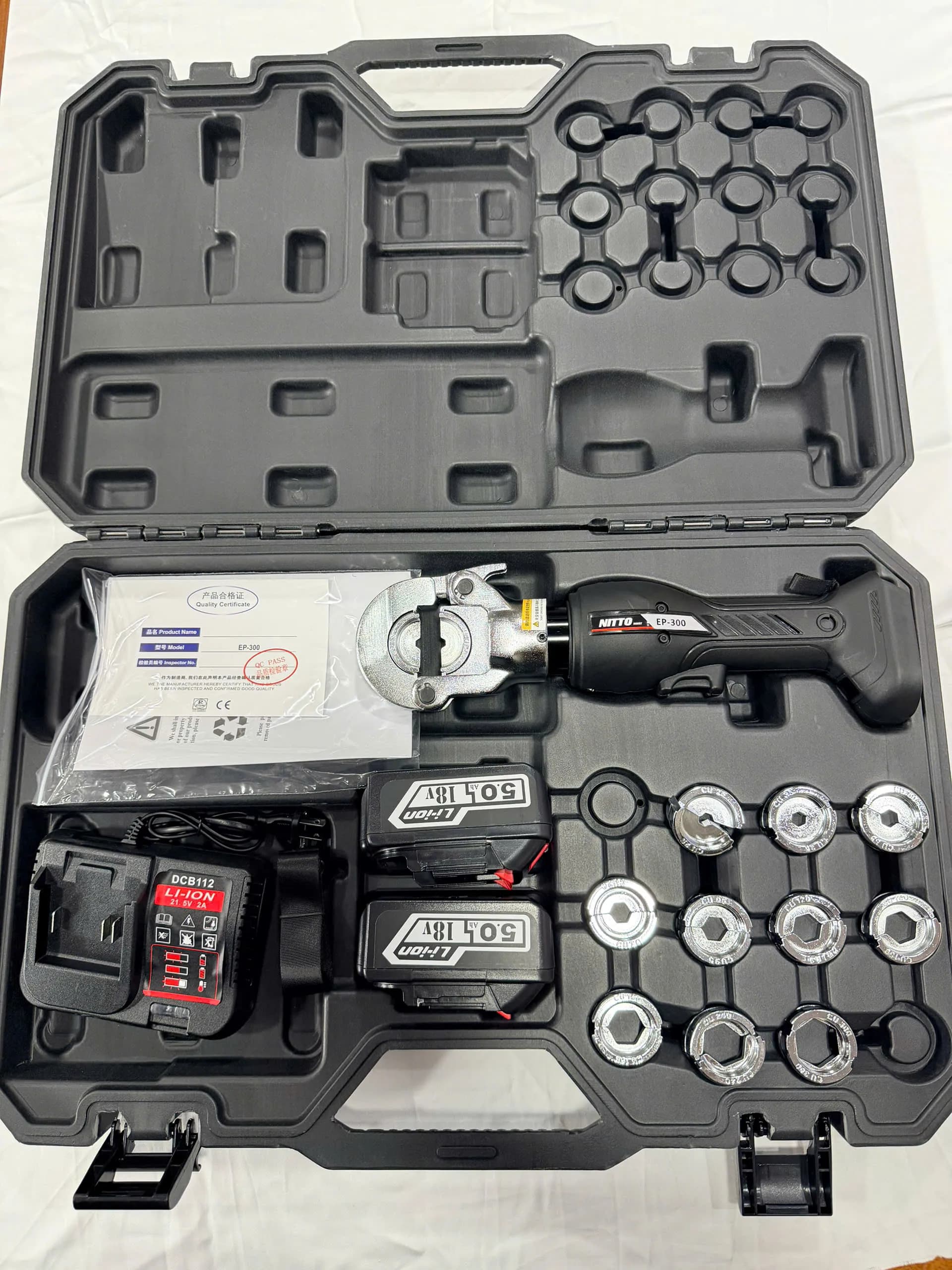 Máy ép cos thủy lực dùng pin EP-300