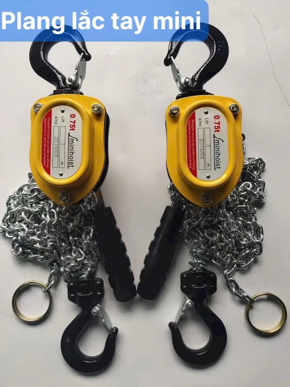 Palang lắc tay mini (màu vàng) 1.5Tx3m