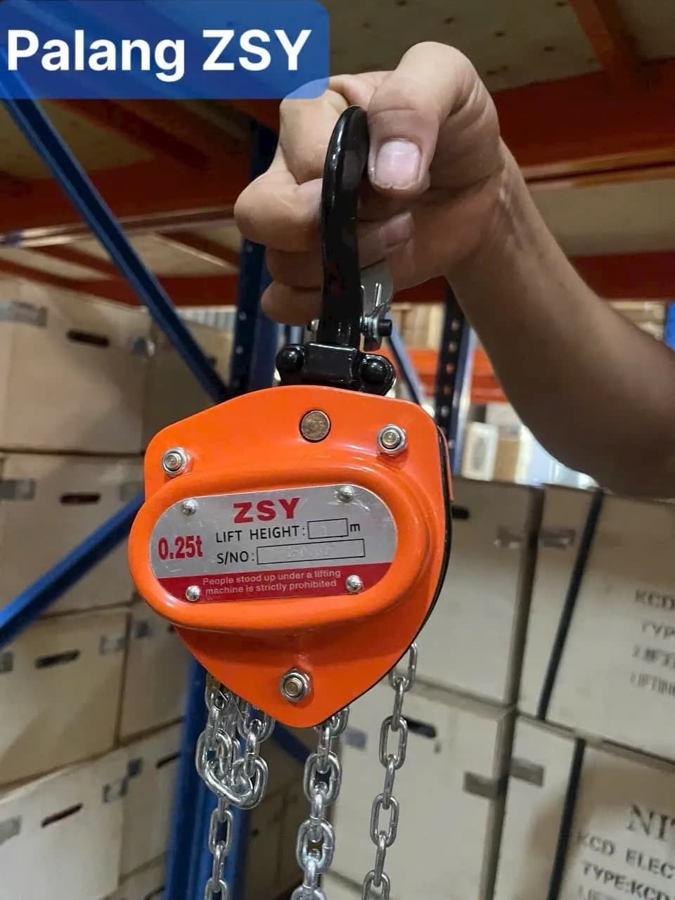 Palang xích kéo tay ZSY 0.25Tx3m