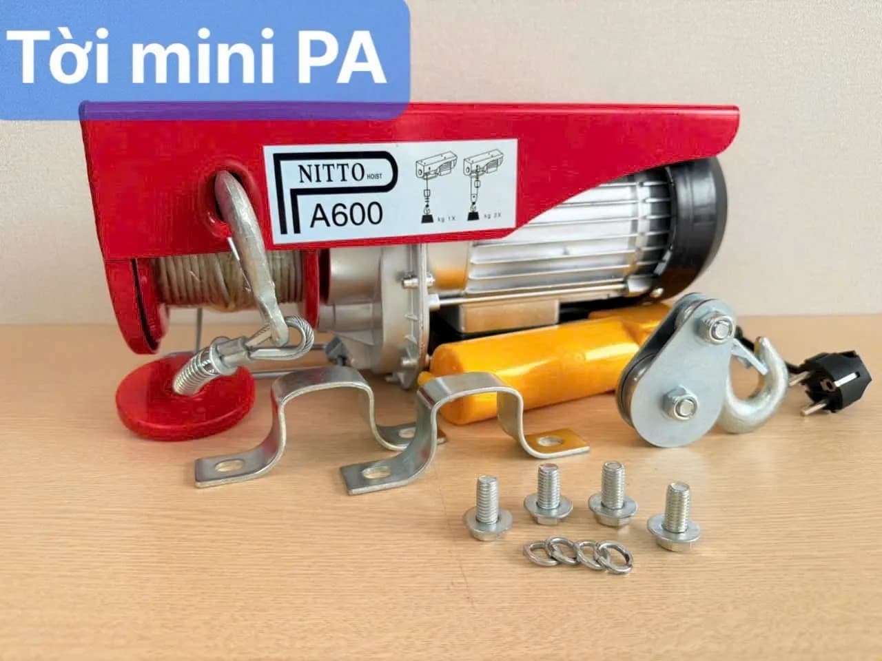 Tời điện mini PA đồng PA1000-12m