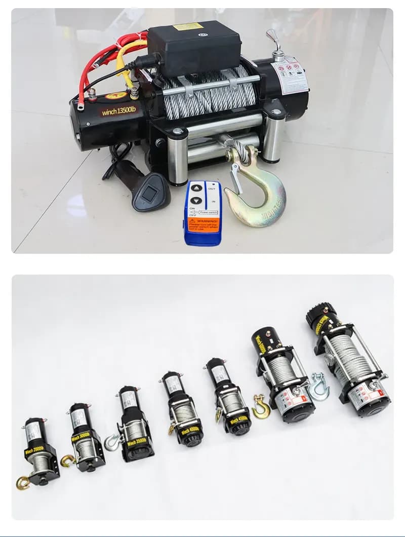 Tời Pin ắc quy 12V 4000LBS