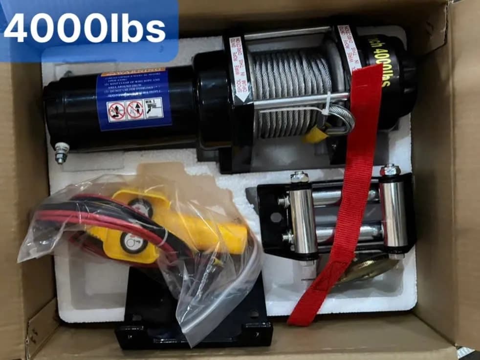 Tời Pin ắc quy 12V 4000LBS
