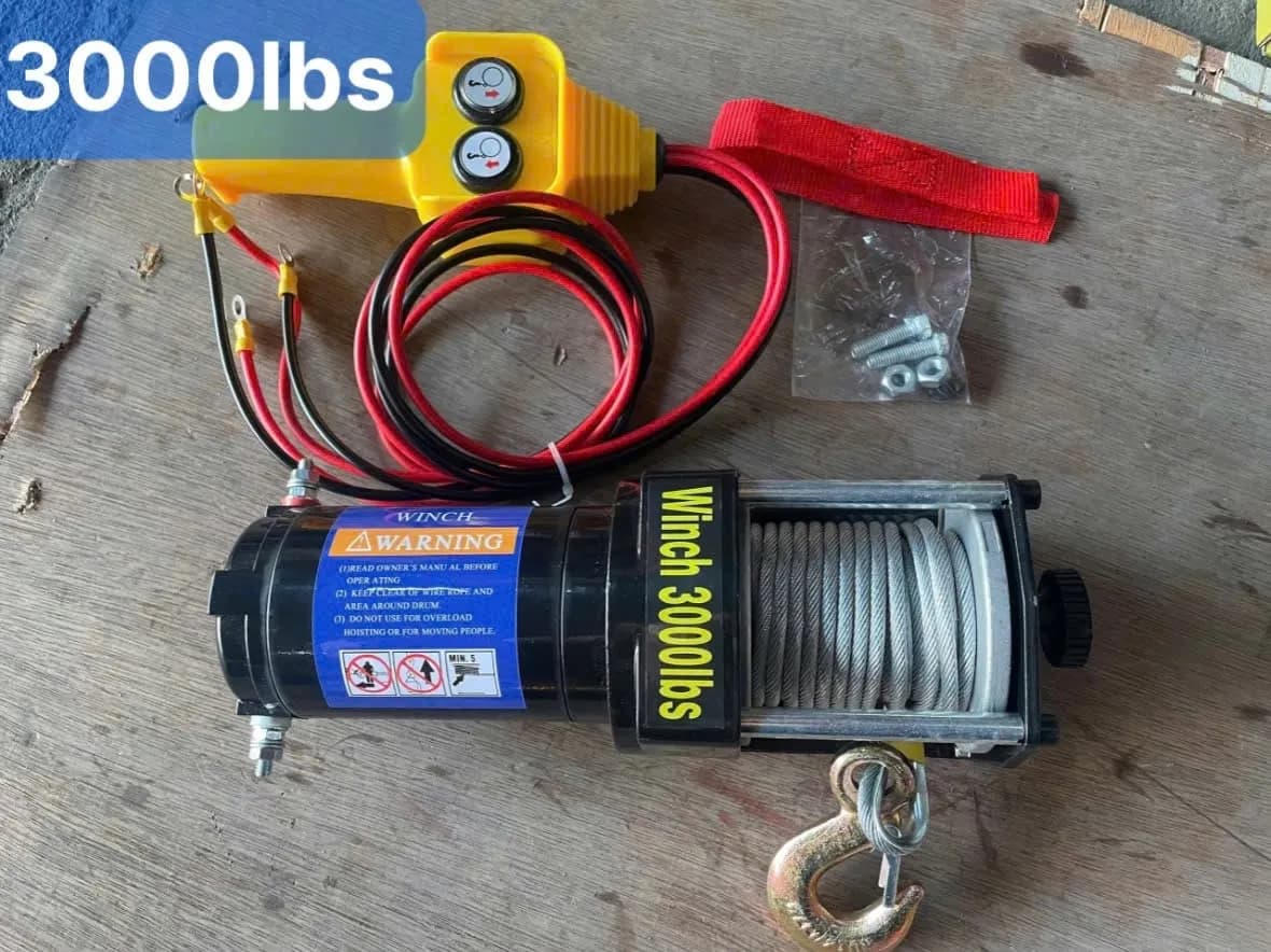 Tời Pin ắc quy 24V 3000LBS