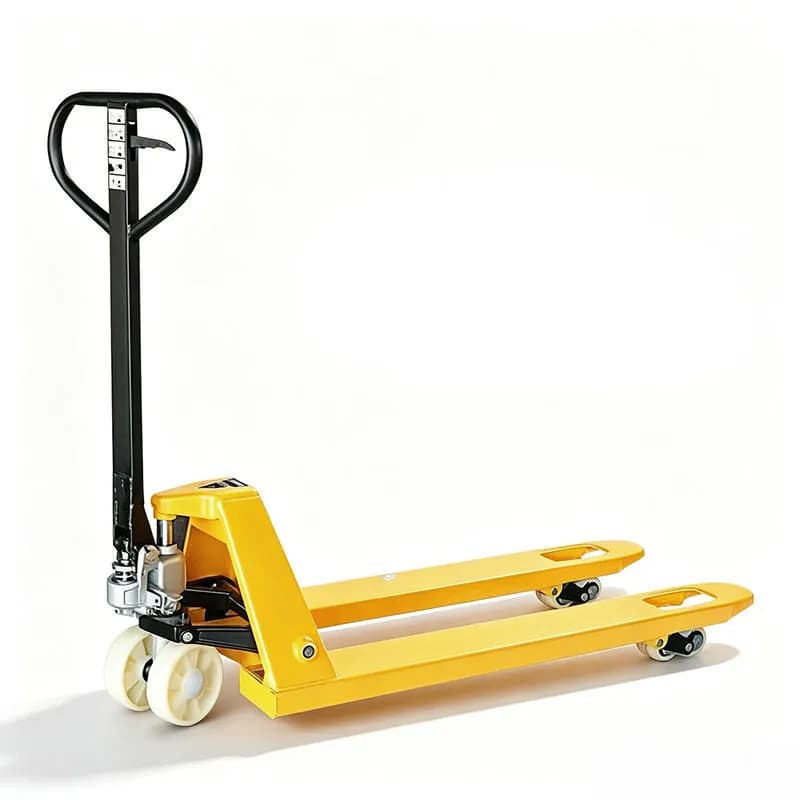 Xe nâng tay thấp bánh nhựa 2Tx550