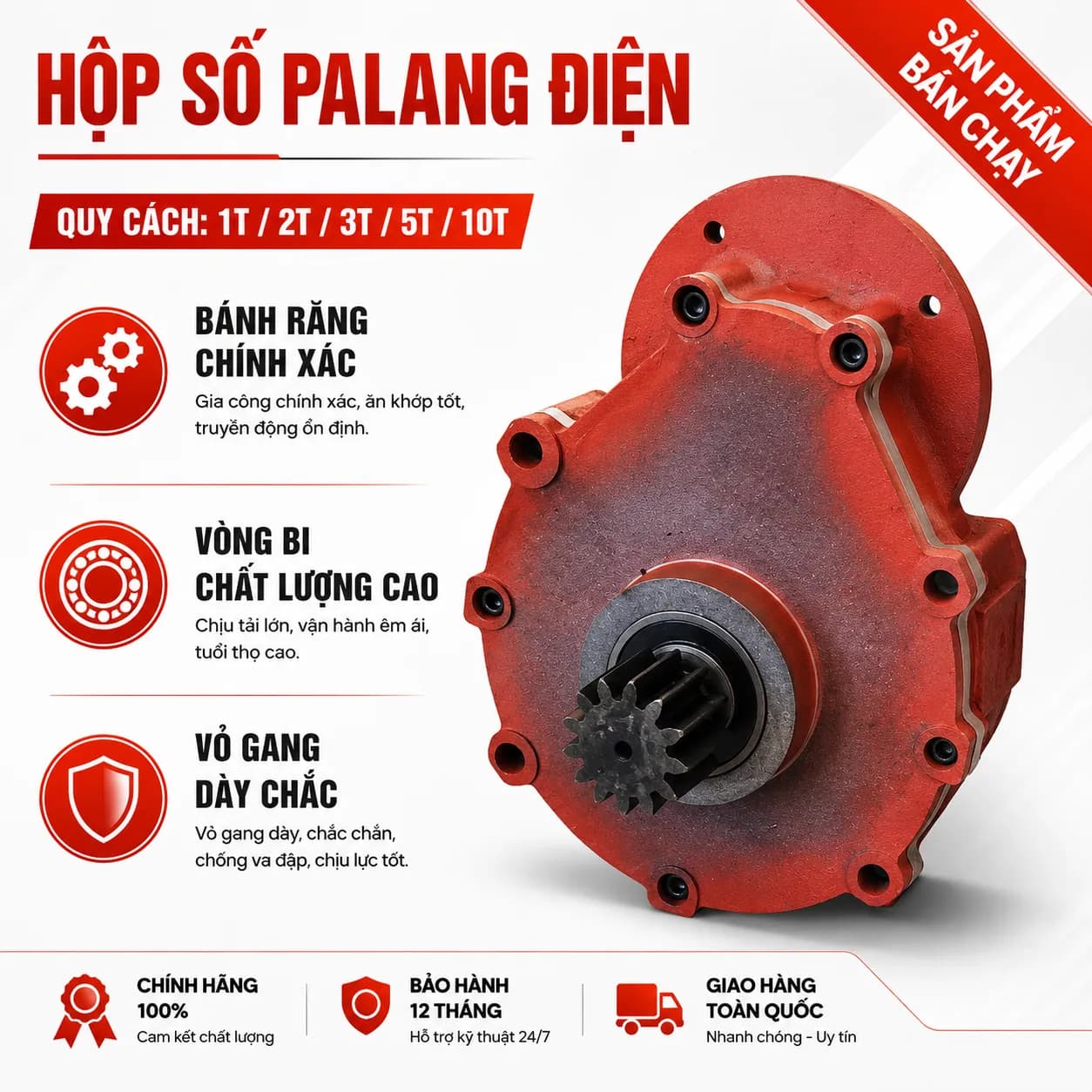 Hộp số Palang điện CD 10T